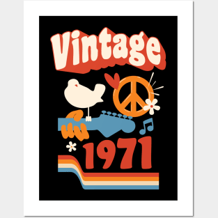 Vintage 1971 - Woodstock Style Posters and Art